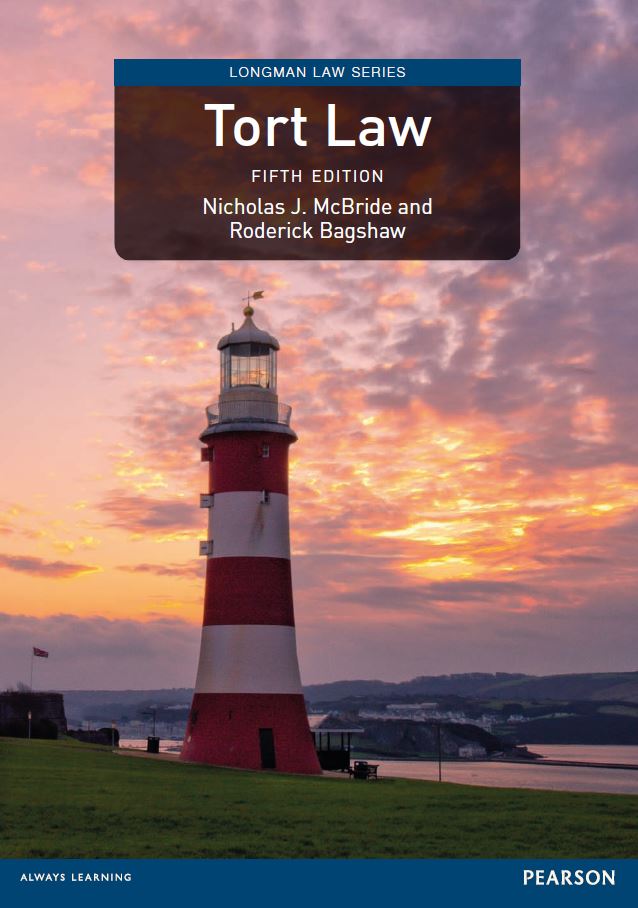 Nicholas Roderick Tort Law 5th 5E Nicholas McBride Roderick Bagshaw PDF eBook